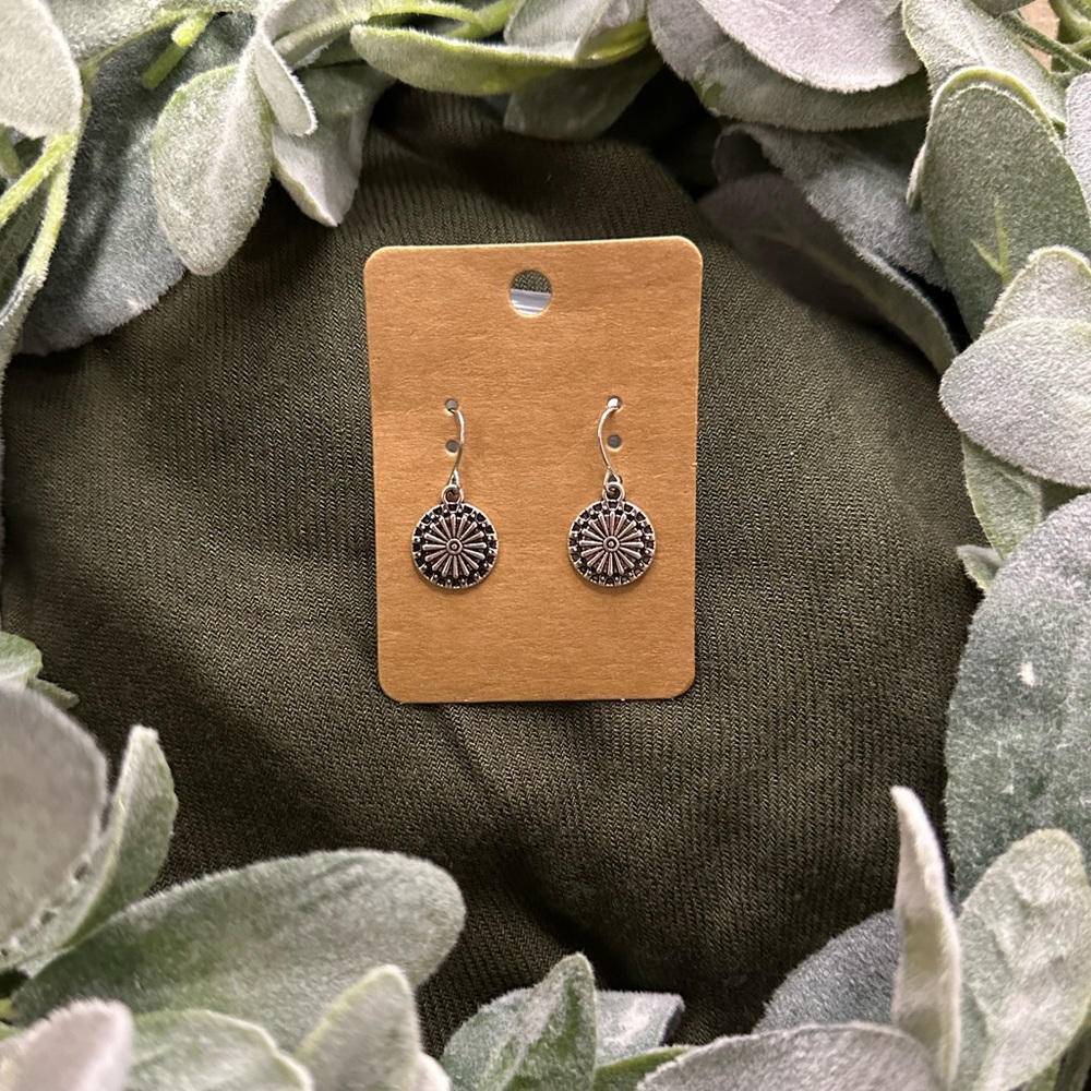 Beautiful floral drop earrings